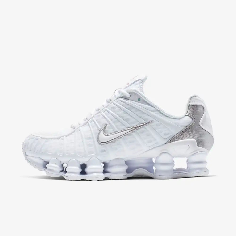 Nike Shox TL Blanco Plata Metalizado