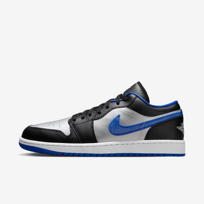 Air Jordan 1 Low Negro Blanco Game Royal Platino