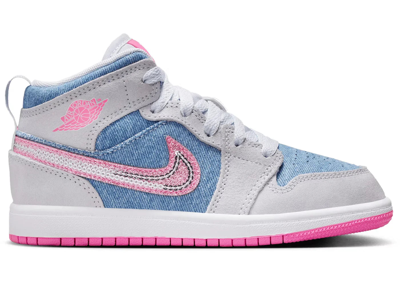 Jordan 1 Mid SE Denim Lentejuelas