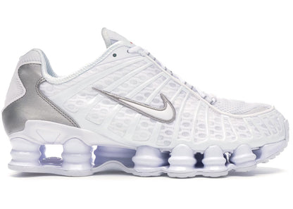 Nike Shox TL Blanco Plata Metalizado